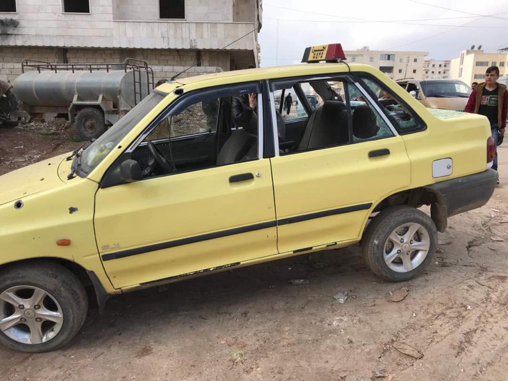 Rockets hit near Afrin Hospital in Syrian Kurdistan (Rojava), Feb. 13, 2018. (Photo: Kurdistan 24)
